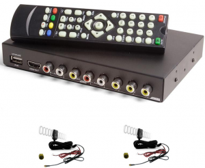 SAMOCHODOWY TUNER TELEWIZJI CYFROWEJ DVB-T 2 ANTENY HDMI AV USB FH